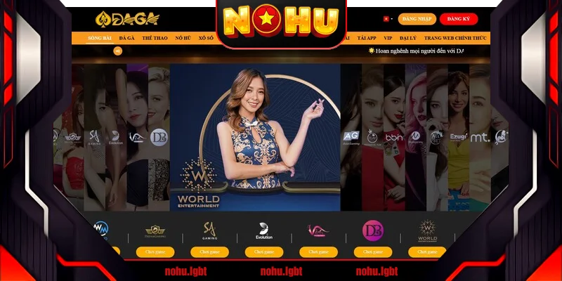 Các thể loại game chính tại nhà cái Da ga