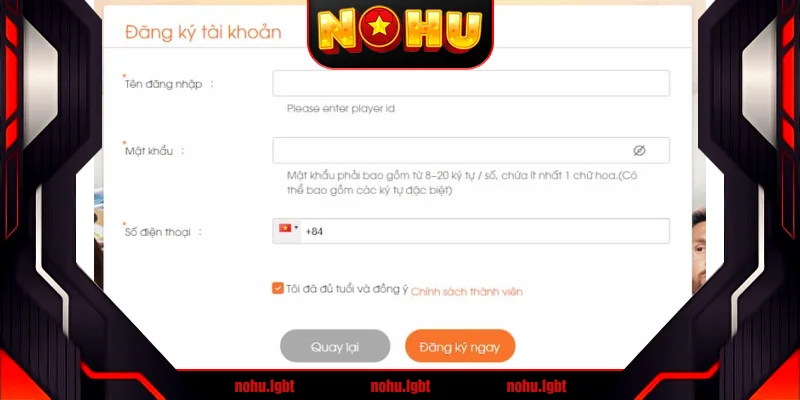 Đăng ký tài khoản tại nhà cái Ga6789